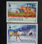 Mongolie 1200 - dieren / rendier en paard, Oost-Azië, Verzenden, Postfris