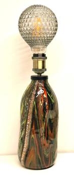 tafel lamp schemerlamp kunst uniek gegoten epoxy handmade, Ophalen of Verzenden, Zo goed als nieuw, Glas, Minder dan 50 cm