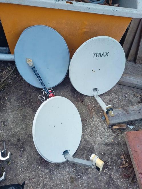 Gebruikte schotels met kop., Audio, Tv en Foto, Schotelantennes, Gebruikt, Ophalen