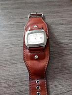 Fossil Vintage!!, Sieraden, Tassen en Uiterlijk, Horloges | Heren, Leer, Staal, Zo goed als nieuw, Ophalen