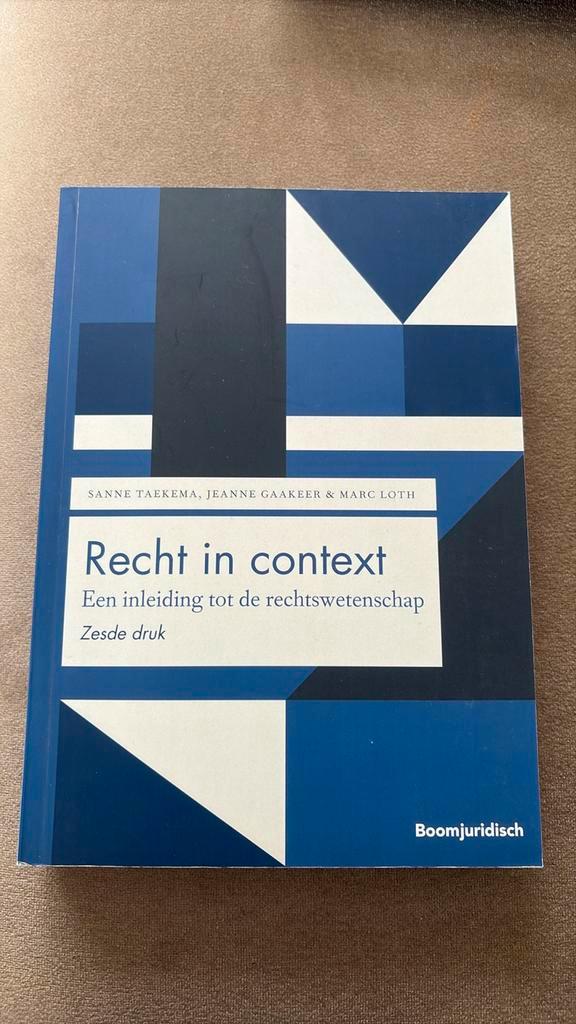 Jeanne Gaakeer - Recht in context, Boeken, Wetenschap, Zo goed als nieuw, Ophalen