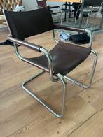 4x Bauhaus design sledestoel, Huis en Inrichting, Stoelen, Ophalen, Zo goed als nieuw, Bruin, Vier