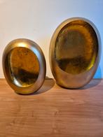 Mooie gouden theelichthouders (2 stuks), Huis en Inrichting, Ophalen, Zo goed als nieuw