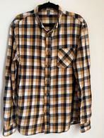 Bruin/wit flanellen overhemd - Zo goed als nieuw, Ophalen of Verzenden, Zo goed als nieuw, Bruin