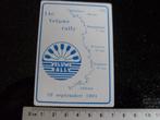 sticker 14e veluwe rally 1991 100km kano, Verzenden, Zo goed als nieuw, Sport