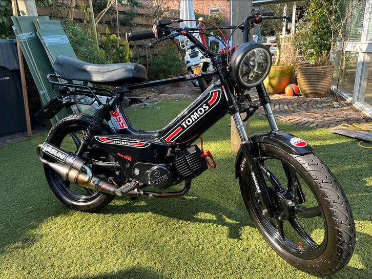 Custom tomos 70cc geel kenteken 2012, Fietsen en Brommers, Brommers | Puch, Zo goed als nieuw, Overige modellen, Maximaal 45 km/u