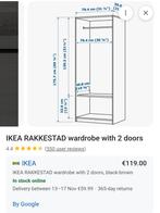 kleding kast, Huis en Inrichting, Kasten | Kledingkasten, Ophalen of Verzenden, Zo goed als nieuw, 50 tot 75 cm, 150 tot 200 cm