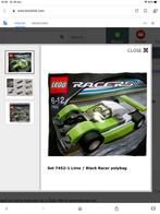 Lego 7452 Black/lime racer, Ophalen of Verzenden, Zo goed als nieuw, Complete set, Lego