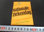 sticker Nationale ziekendag 1980, Ophalen, Zo goed als nieuw