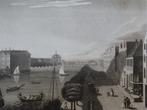 gravure Amsterdam met zicht op de Zuiderzee JB Neagle 1828, Verzenden