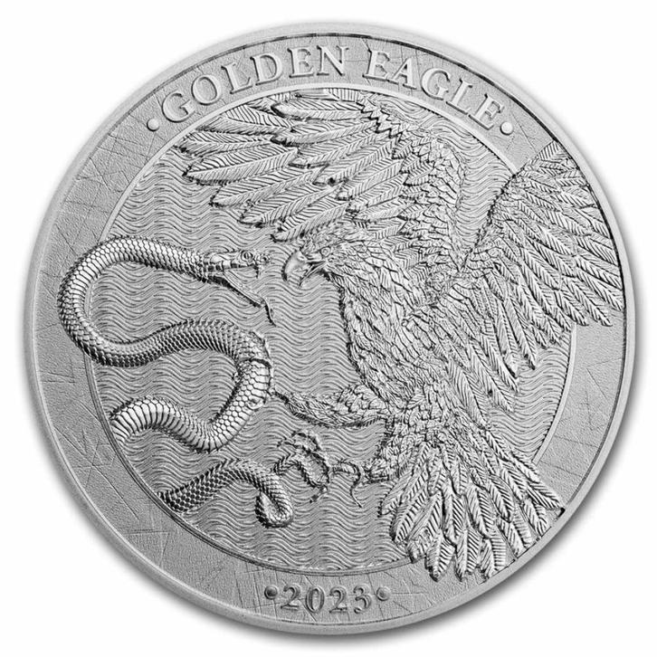 2023 Malta 1 oz Silver 5 Euro Golden Eagle BU, Postzegels en Munten, Edelmetalen en Baren, Zilver, Ophalen of Verzenden