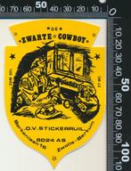Sticker: De Zwarte Cowboy - 27 MC - Zwolle Berkum (6), Film, Tv of Omroep, Ophalen of Verzenden