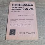 Zundapp Prijslijst Duits 2/1976, Verzenden, Gebruikt