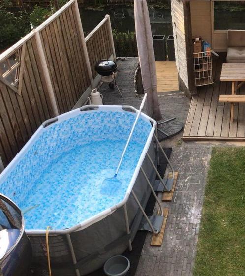 Zwembad 2M x 3M. Met trappetje, netje en tegels., Tuin en Terras, Zwembaden, Gebruikt, Minder dan 80 cm, 200 tot 400 cm, 200 tot 300 cm