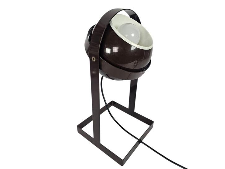 Space Age - 'Eyeball'  tafelspot - metaal - 70's, Huis en Inrichting, Lampen | Tafellampen, Gebruikt, Minder dan 50 cm, Metaal