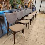 6 vintage stoelen eetkamerstoelen in zeer nette staat!, Vijf, Zes of meer stoelen, Gebruikt, Stof, Ophalen