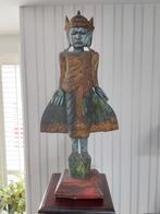 Houten boeddha beeld, uit Indonesië. 91 cm hoog. Zeer oud., Gebruikt, Ophalen of Verzenden