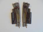 2 X gebogen electrische wissel Li + Re, Gebruikt, Gelijkstroom, Fleischmann, Rails