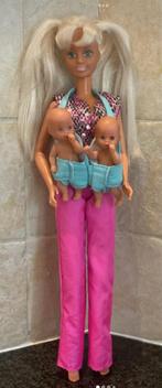 Barbie Mama met Tweeling + Accessoires, Ophalen of Verzenden, Gebruikt, Barbie