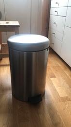 Brabantia Pedaalemmer 20 L, Huis en Inrichting, Woonaccessoires | Prullenbakken, Minder dan 50 cm, Met pedaal, Rvs, 10 tot 20 liter