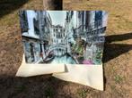 Venetië Schilderij op Glas, Ophalen of Verzenden, Zo goed als nieuw, Schilderij, Minder dan 50 cm