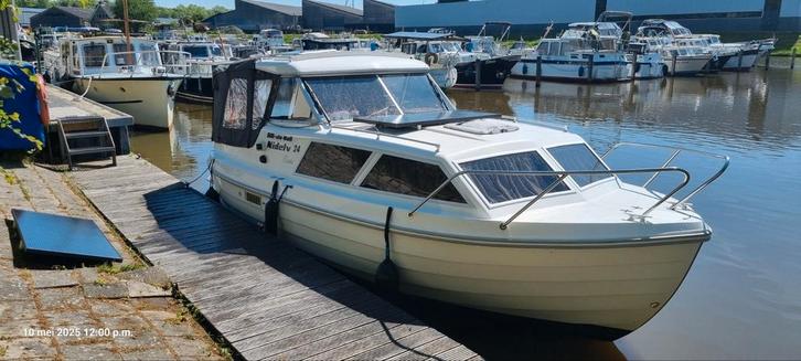Nidelv 24 classic bj 1996, Watersport en Boten, Motorboten en Motorjachten, Polyester, 6 tot 9 meter, Diesel, 50 pk of meer, Ophalen