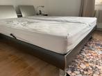 Modern 2 p bed  90/210 cm  met lattenbodem, Gebruikt, 210 cm, Tweepersoons, Ophalen of Verzenden