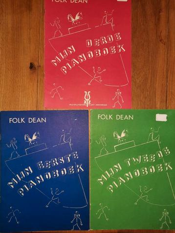  piano lesboeken  Folk Dean-Mijn eerste pianoboek+2+3 beschikbaar voor biedingen