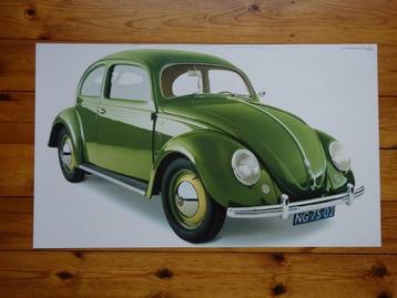 8x Volkswagen Kever poster jaren 90 meeting race retro beschikbaar voor biedingen
