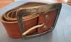 Brede leren riem 85 cm, Ophalen of Verzenden, Zo goed als nieuw, Bruin, Minder dan 95 cm