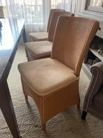6 eetkamerstoelen Lloyd Loom Collection, Huis en Inrichting, Stoelen, Ophalen, Bruin, Riet of Rotan, Zo goed als nieuw