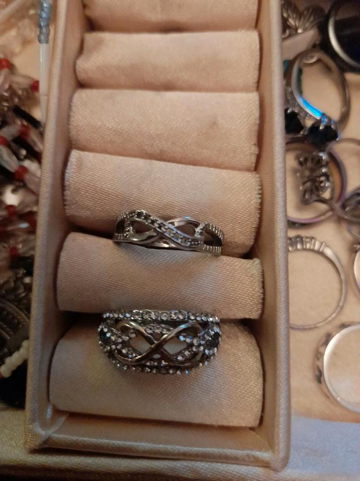 RVS ringen infinity symbool 20mm, Sieraden, Tassen en Uiterlijk, Ringen, Nieuw, Zilver, IJzer of Staal, Ophalen of Verzenden