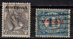 Nederland Dienstzegels nr. 7-8 Armenwet 1913 gestempeld, Postzegels en Munten, Postzegels | Nederland, Ophalen of Verzenden, T/m 1940