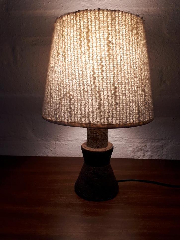 Vintage retro tafellamp keramiek Design Mid Century jaren 70, Huis en Inrichting, Lampen | Tafellampen, Gebruikt, Minder dan 50 cm