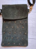 Nieuw groen tasje van echt leer/suede, made in Italy, Ophalen of Verzenden, Nieuw, Groen, Schoudertasje