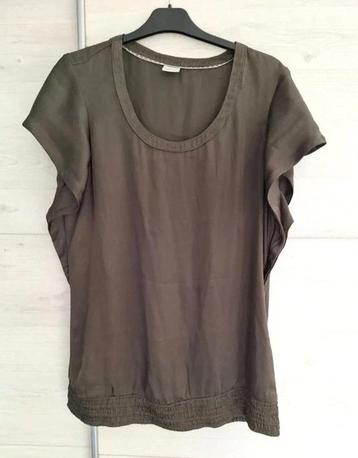 Esprit bruin shirt met korte mouwen maat 40 beschikbaar voor biedingen