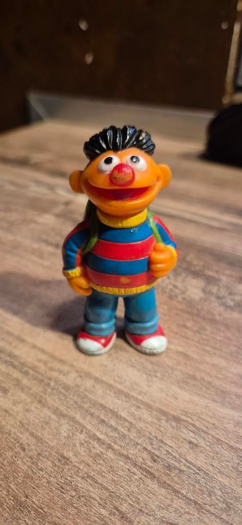 Oude Ernie Sesamstraat Pop - 8cm, Ophalen of Verzenden, Gebruikt
