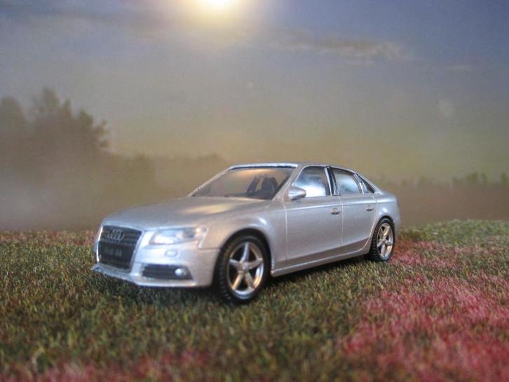 1/43 Audi A4 - Welly metallic-grijs, Hobby en Vrije tijd, Modelauto's | 1:43, Gebruikt, Auto, Norev, Ophalen of Verzenden