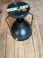 Industriële zwart metalen plafondlamp, Huis en Inrichting, Lampen | Plafondlampen, Ophalen, Zo goed als nieuw