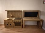 JORG - Steigerhouten speelkeuken en bureau, Ophalen, Gebruikt, Hout, Speelkeuken