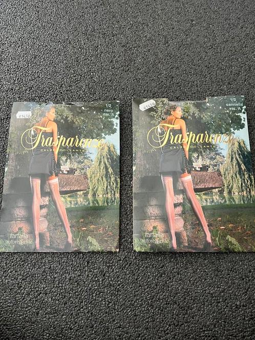 Trasparenze hold up naad kousen 1 x bruinroze 1 zwarteroze, Kleding | Dames, Leggings, Maillots en Panty's, Gedragen, Ophalen