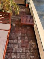 Ikea Runnen hout terras tegel, ca. 9m2, Tuin en Terras, Terrasdelen en Vlonders, Ophalen, Gebruikt, Hout