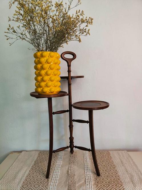 plantentafeltje retro vintage, Huis en Inrichting, Woonaccessoires | Zuilen en Pilaren, Gebruikt, Ophalen of Verzenden