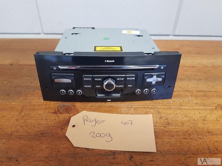 Peugeot 407 2007 - 2010 rneg navigatie radio 96653743xn €200, Auto-onderdelen, Dashboard en Schakelaars, Peugeot, Gebruikt, Ophalen of Verzenden