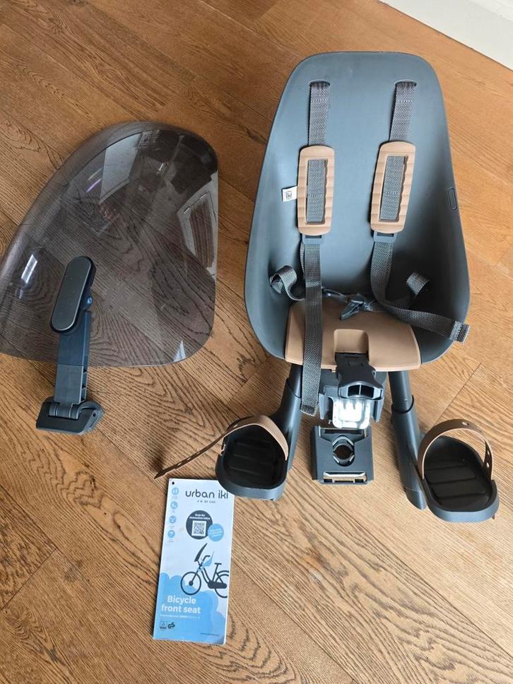 Urban Iki Voorzitje + Windscherm, Fietsen en Brommers, Fietsaccessoires | Fietsstoeltjes, Ophalen of Verzenden