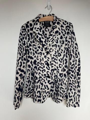 Irie Wash travelstof blazer panterprint wit zwart XS  beschikbaar voor biedingen