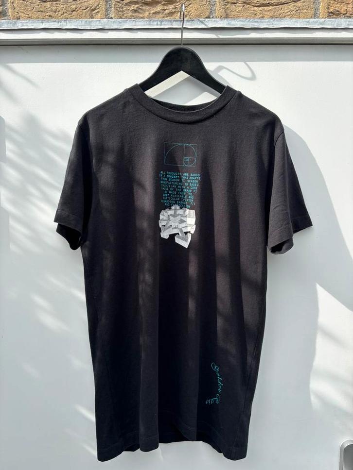 Off-White Dripping Arrows T-shirt - Maat M, Kleding | Heren, T-shirts, Gedragen, Maat 48/50 (M), Zwart, Ophalen of Verzenden