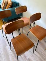4x Teakhouten Stoelen van Made, Huis en Inrichting, Ophalen, Gebruikt, Bruin, Vier