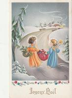 KERST MEISJE ENGEL TEKN MB JAREN 50 ZEER MOOIE  KAART KJ495, Verzamelen, Ophalen of Verzenden, 1940 tot 1960, Ongelopen, Feest(dag)