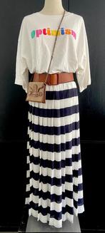 TWINSET maxi plisse rok zeer goede staat mt M donkerblauw, Maat 38/40 (M), Blauw, Ophalen of Verzenden, Zo goed als nieuw